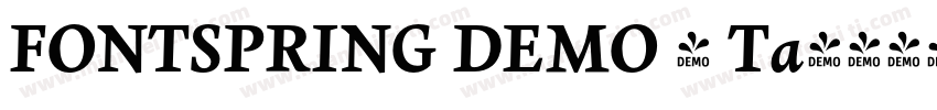 FONTSPRING DEMO - Ta字体转换